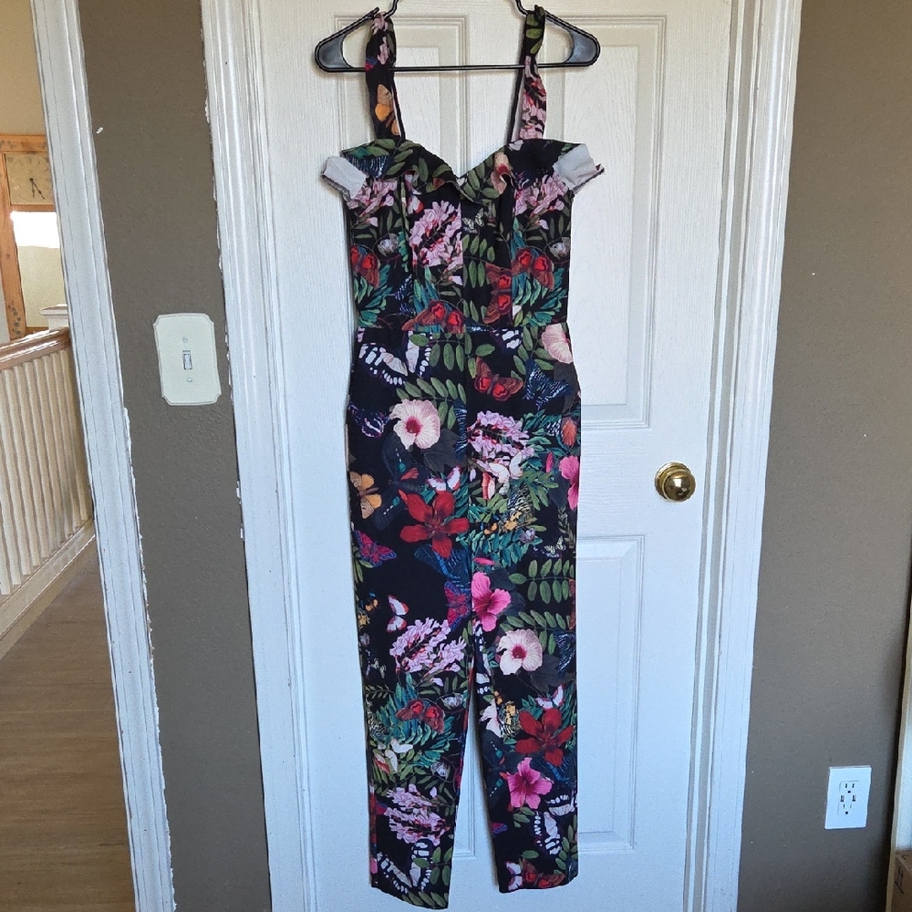 H&M Floral Jumpsuit Size 10